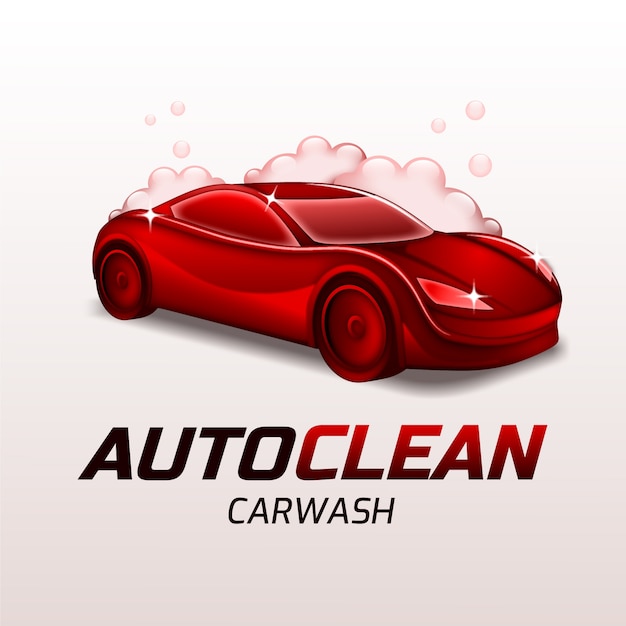 Car wash logo design tempalte