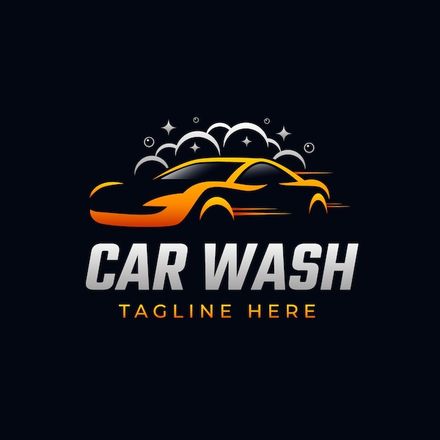 Free Vector car wash logo design