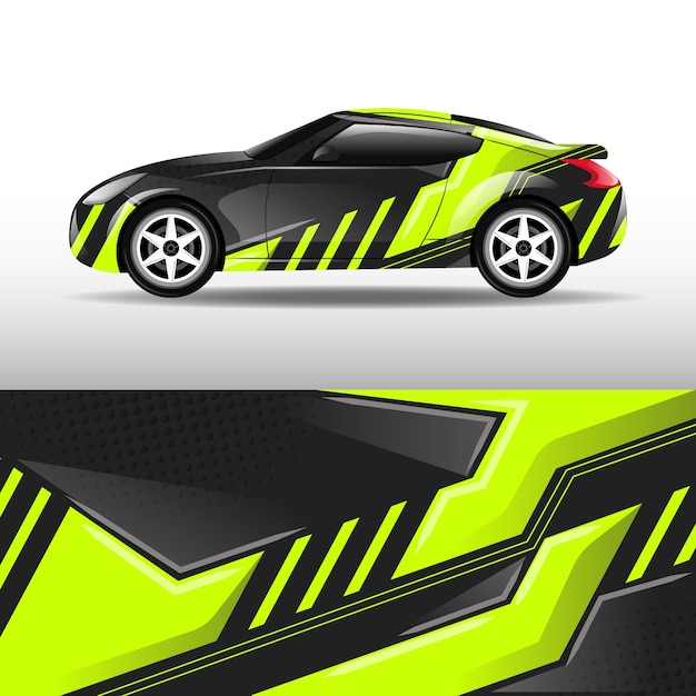 Free Vector car wrap design