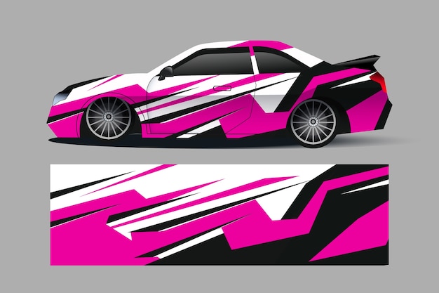 Free Vector car wrap design