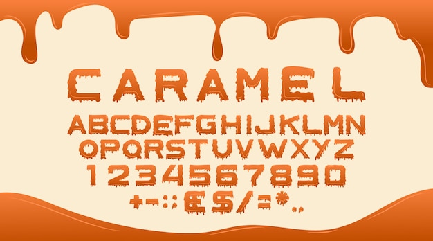 Caramel font