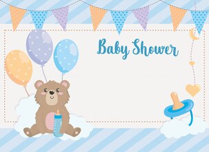 Teddy bear baby shower invitations