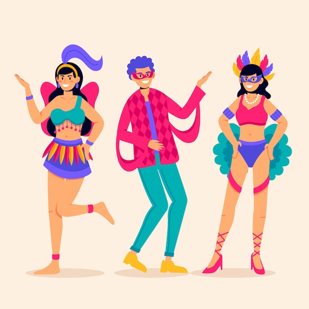 Carnival dancers collection