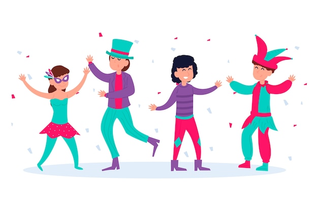 Free Vector carnival dancers collection