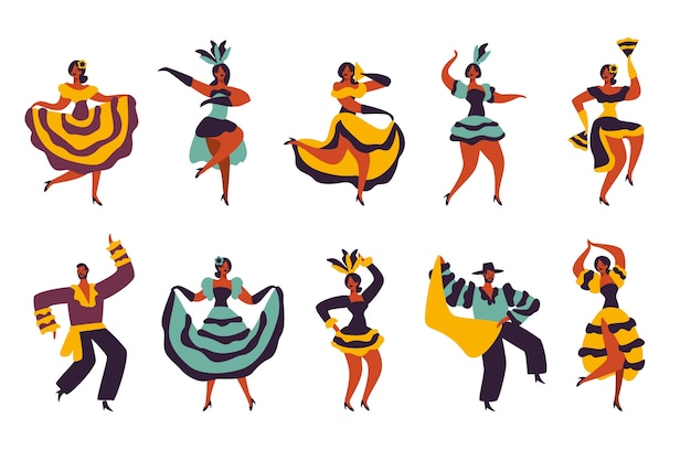 Carnival dancers collection