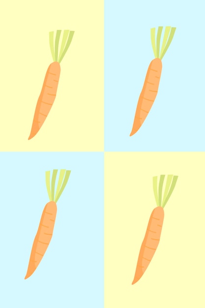 Free vector carrot pattern background vector