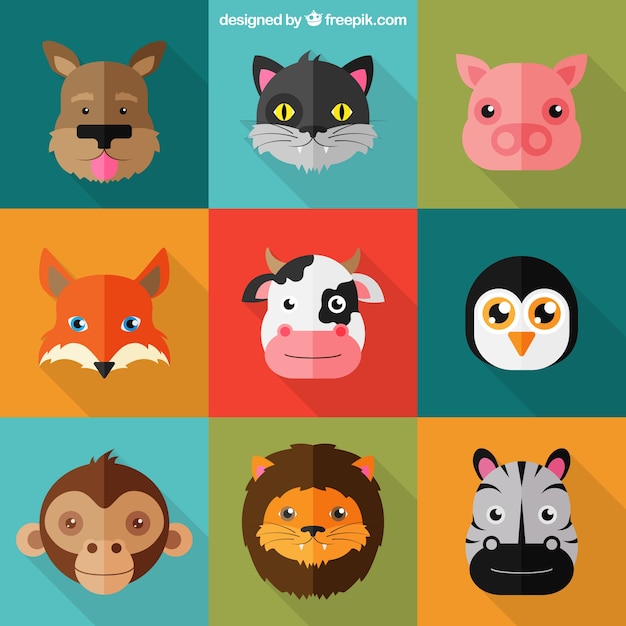 Free Vector cartoon animals collection