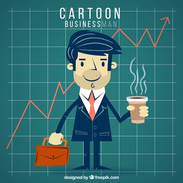 Free Vector cartoon businessman illustration