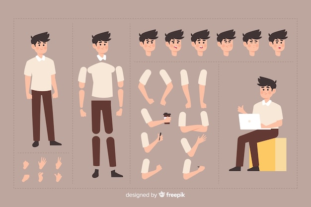 Cartoon character for motion design