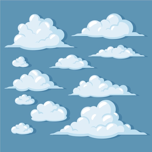 Cartoon cloud collection