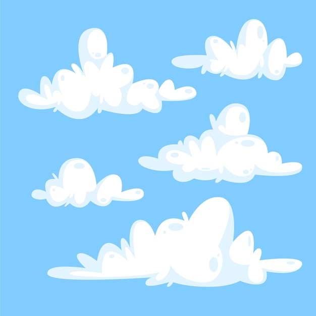 Cartoon cloud collection