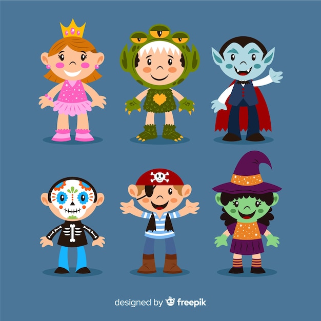 Cartoon costumes for kids on halloween