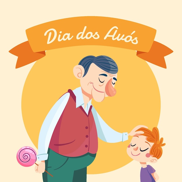 Free Vector cartoon dia dos avos illustration