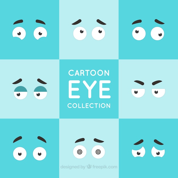 Cartoon eye pack