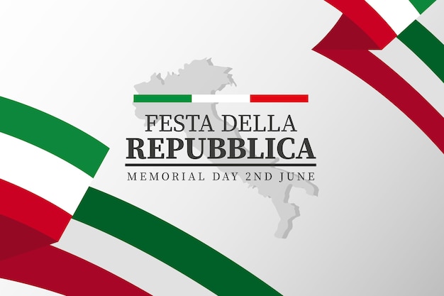 Free Vector cartoon festa della repubblica illustration