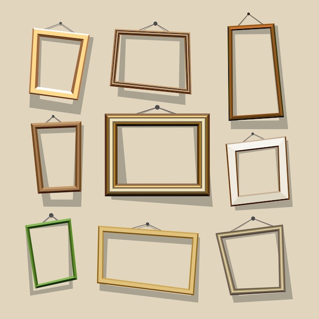 cartoon frames set.