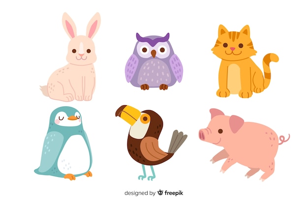 Cartoon full size animal collection