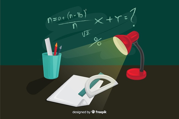 Cartoon math background