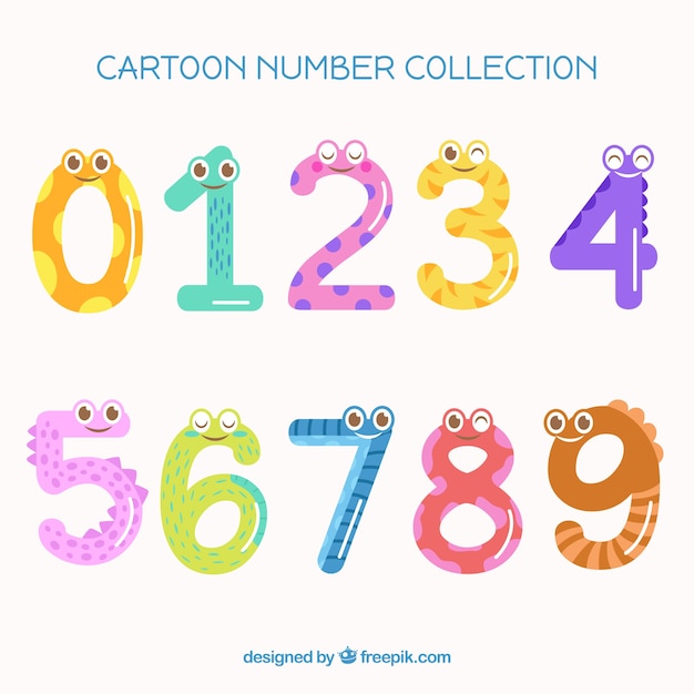 Cartoon number collection