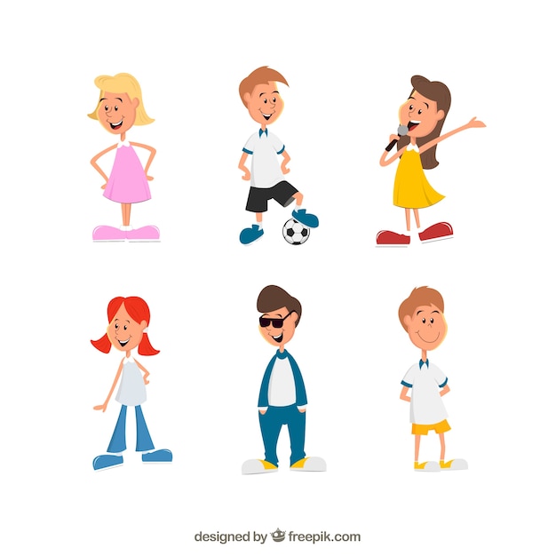 Free Vector cartoon people