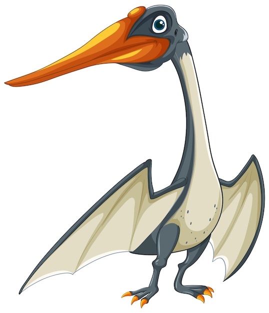 Free vector cartoon pterosaur dinosaur illustration