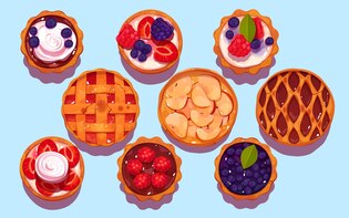 Pie illustrations