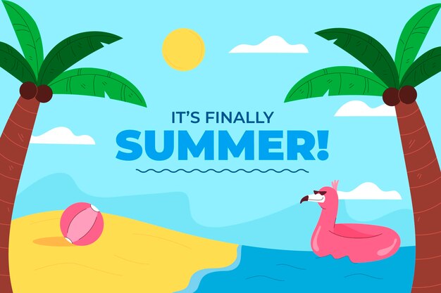 Cartoon summer background