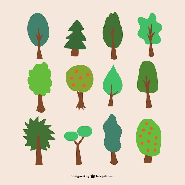 Cartoon trees pack