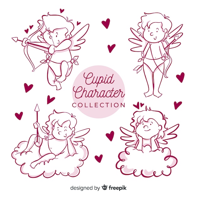 Cartoon valentine cupid collection