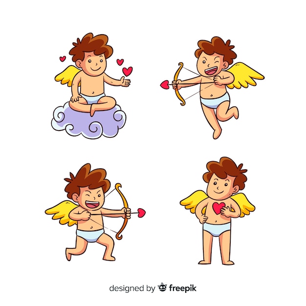 Cartoon valentine cupid collection