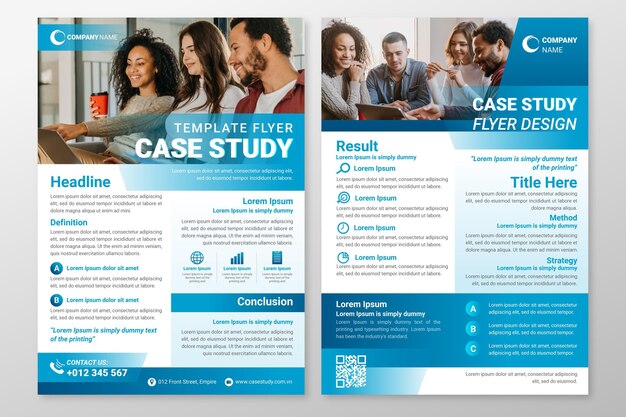 Case study flyer template