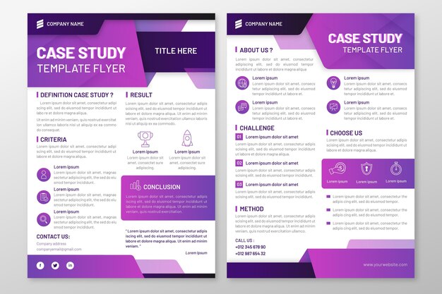 Case study flyer template