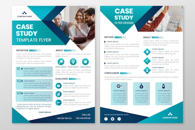 Case study flyer template