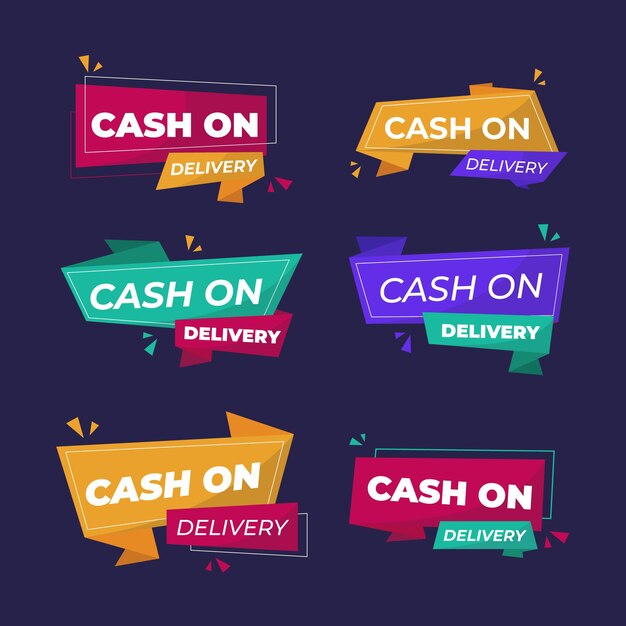 Cash on delivery badge collection