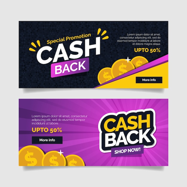 Cashback banner template