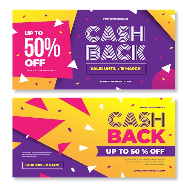 Cashback banner template