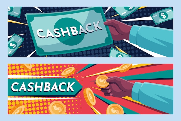 Cashback banner web template