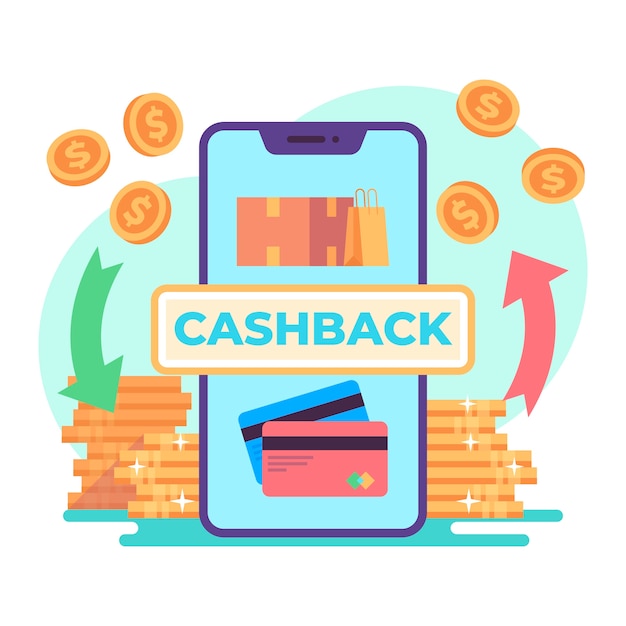 Cashback concept illustrated