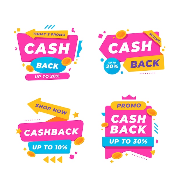 Cashback label collection design