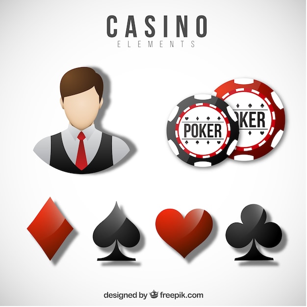 Free Vector casino elements collection