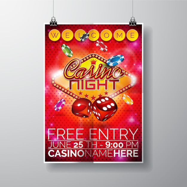 Casino night poster