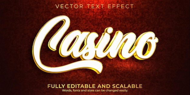 Casino text effect