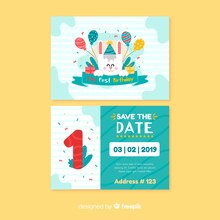 First birthday invitations