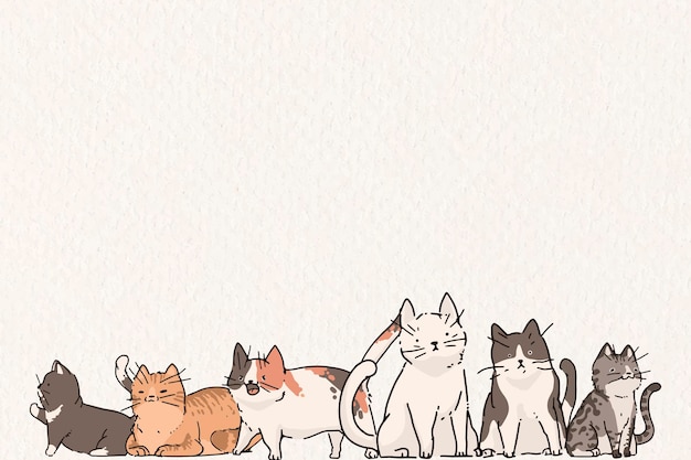 Cat  lover pattern background design