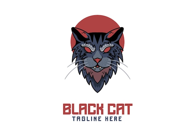 Free Vector cat mascot logo