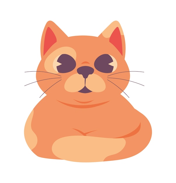 Free Vector cat pet animal icon isolated