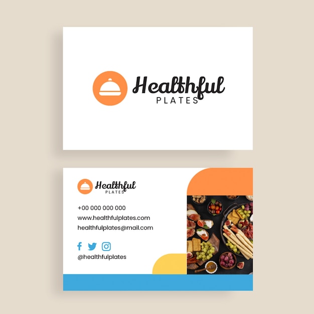 Catering  business card template design