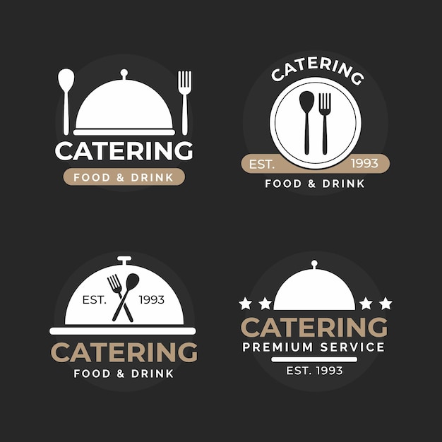 Catering logo template collection