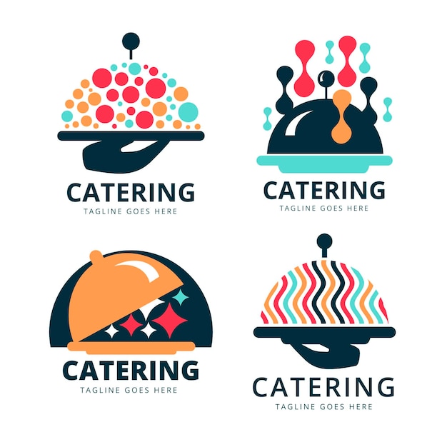 Catering logo template collection