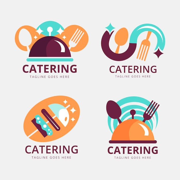 Catering logo template collection